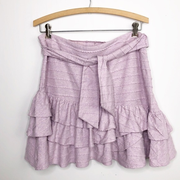 TULA Rosa lavender ruffle hem scallop detail mini skirt - Picture 5 of 14